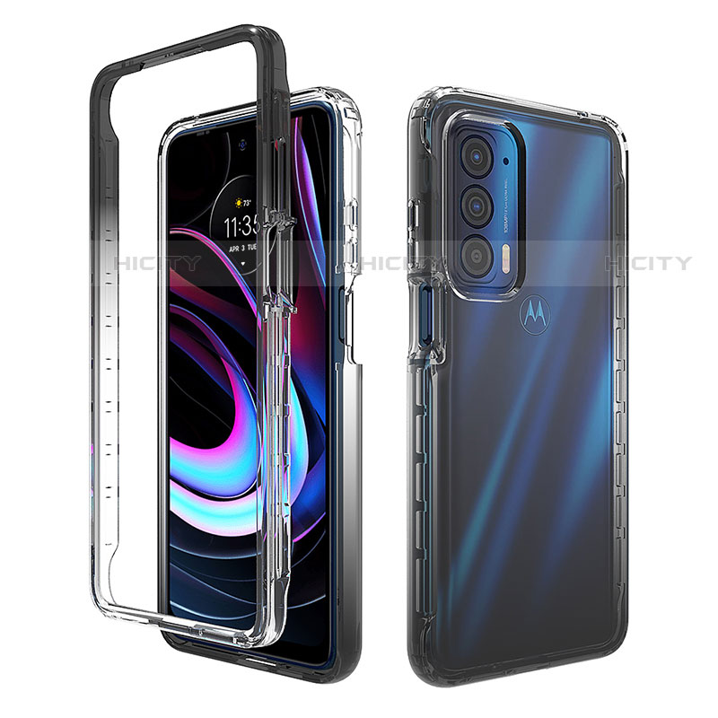 Funda Silicona Carcasa Ultrafina Transparente Goma Frontal y Trasera 360 Grados Gradiente para Motorola Moto Edge (2021) 5G