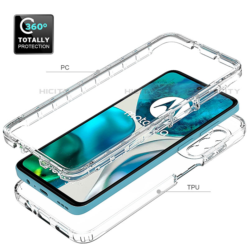 Funda Silicona Carcasa Ultrafina Transparente Goma Frontal y Trasera 360 Grados Gradiente para Motorola Moto Edge (2022) 5G