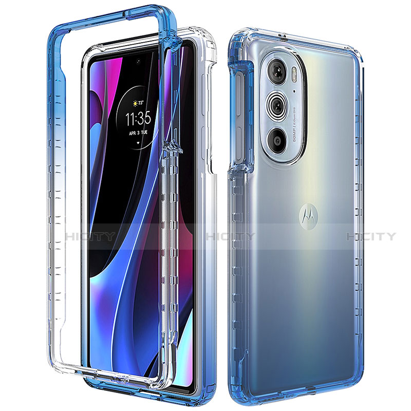 Funda Silicona Carcasa Ultrafina Transparente Goma Frontal y Trasera 360 Grados Gradiente para Motorola Moto Edge 30 Pro 5G