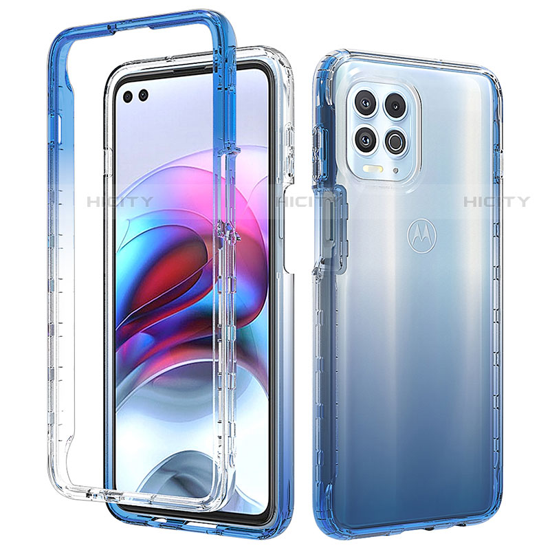 Funda Silicona Carcasa Ultrafina Transparente Goma Frontal y Trasera 360 Grados Gradiente para Motorola Moto Edge S 5G