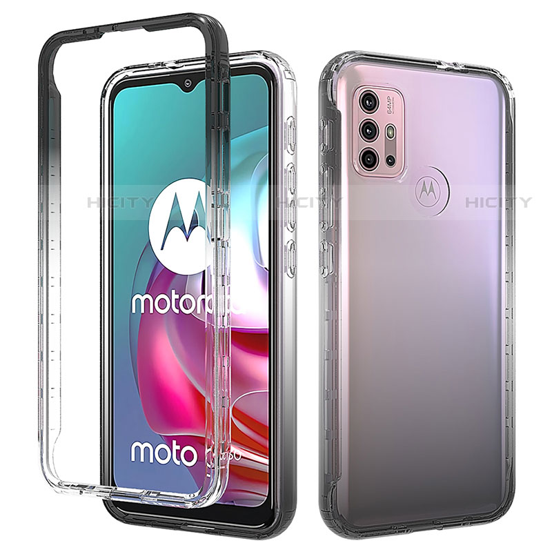 Funda Silicona Carcasa Ultrafina Transparente Goma Frontal y Trasera 360 Grados Gradiente para Motorola Moto G20