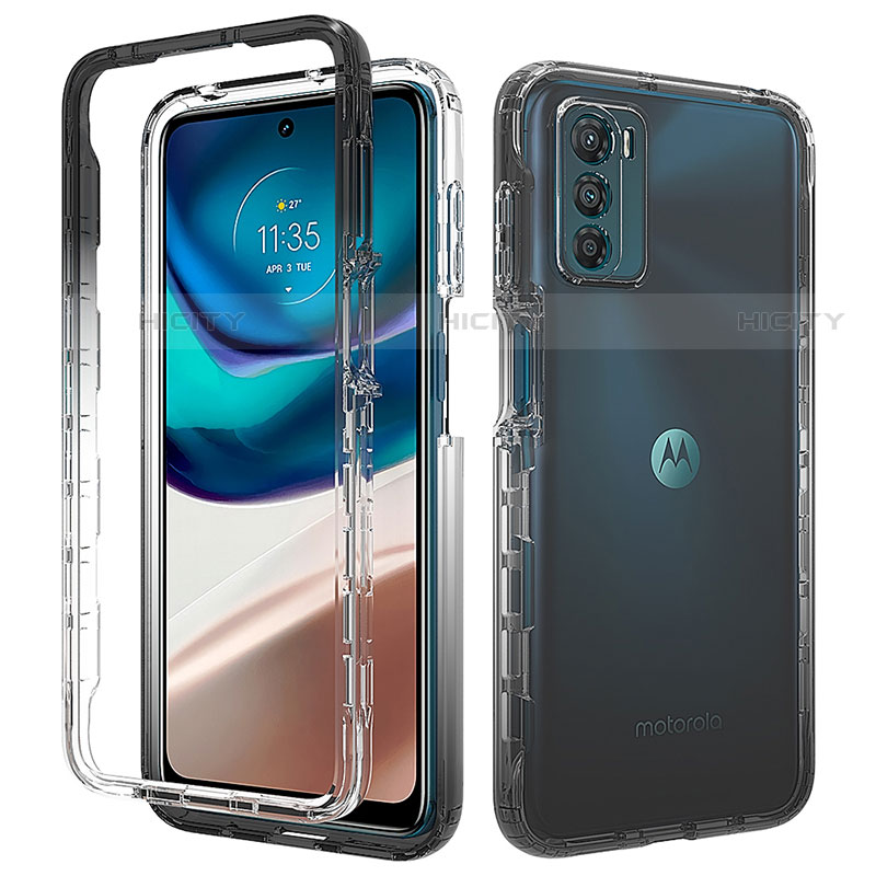 Funda Silicona Carcasa Ultrafina Transparente Goma Frontal y Trasera 360 Grados Gradiente para Motorola Moto G42