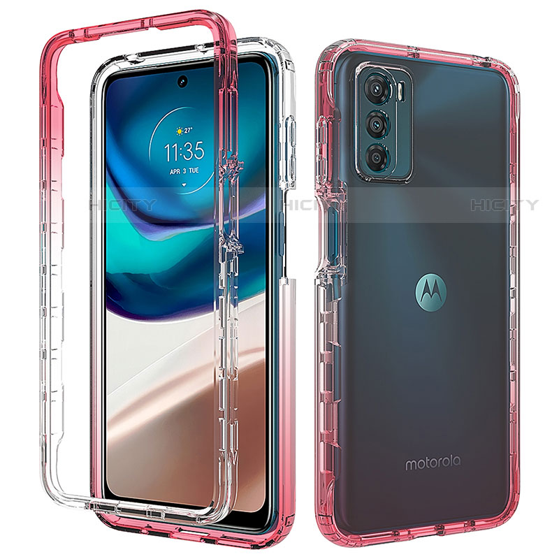 Funda Silicona Carcasa Ultrafina Transparente Goma Frontal y Trasera 360 Grados Gradiente para Motorola Moto G42