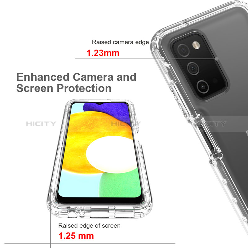 Funda Silicona Carcasa Ultrafina Transparente Goma Frontal y Trasera 360 Grados Gradiente para Samsung Galaxy A02s