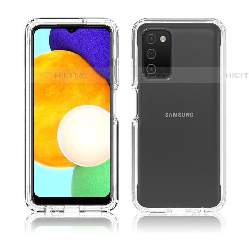 Funda Silicona Carcasa Ultrafina Transparente Goma Frontal y Trasera 360 Grados Gradiente para Samsung Galaxy A03s