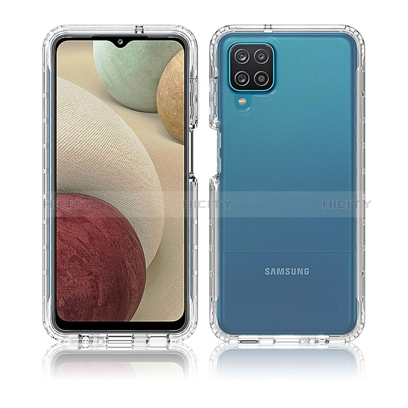 Funda Silicona Carcasa Ultrafina Transparente Goma Frontal y Trasera 360 Grados Gradiente para Samsung Galaxy A12 5G