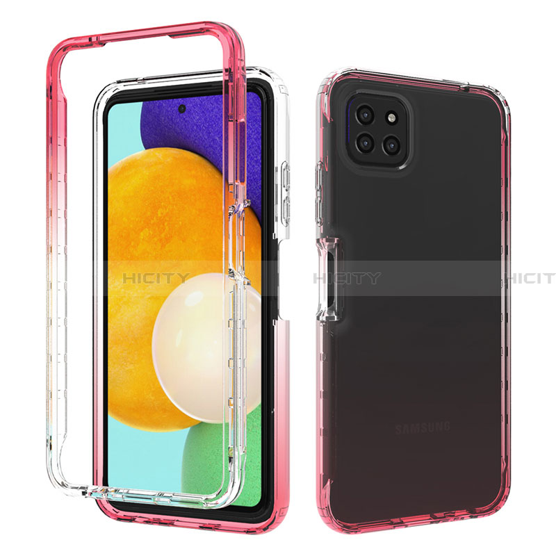 Funda Silicona Carcasa Ultrafina Transparente Goma Frontal y Trasera 360 Grados Gradiente para Samsung Galaxy A22 5G