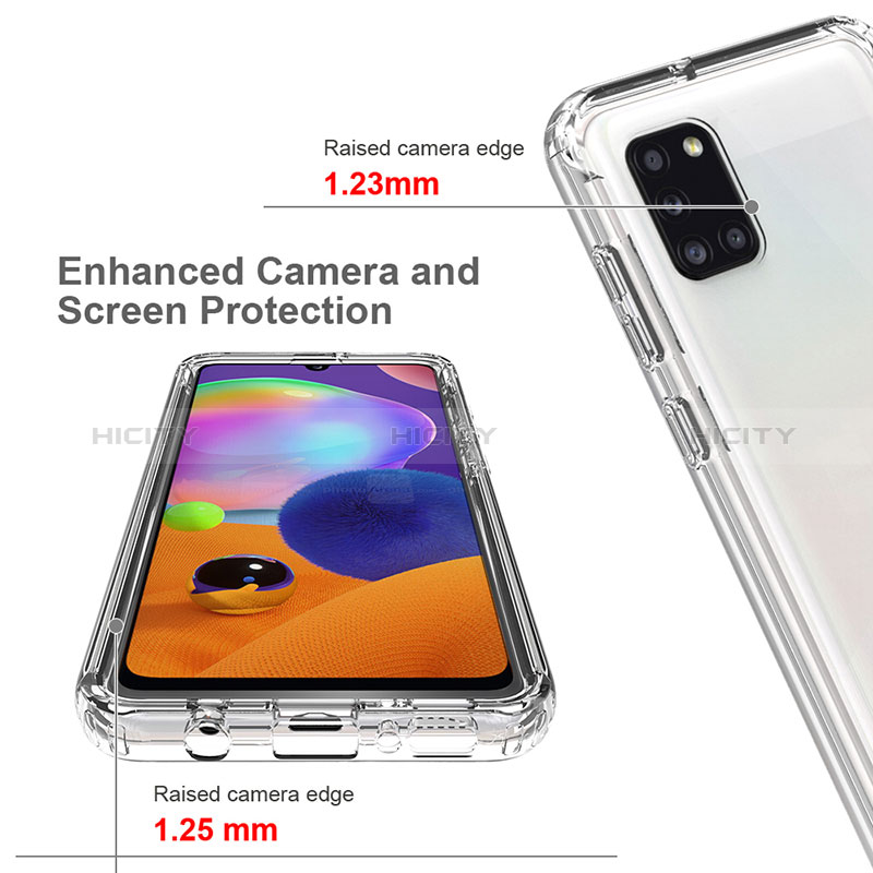 Funda Silicona Carcasa Ultrafina Transparente Goma Frontal y Trasera 360 Grados Gradiente para Samsung Galaxy A31