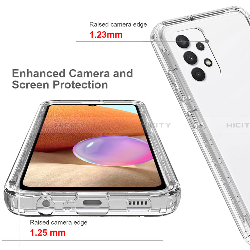 Funda Silicona Carcasa Ultrafina Transparente Goma Frontal y Trasera 360 Grados Gradiente para Samsung Galaxy A32 5G