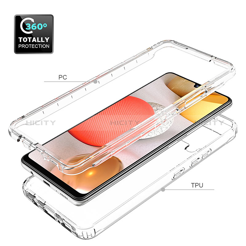 Funda Silicona Carcasa Ultrafina Transparente Goma Frontal y Trasera 360 Grados Gradiente para Samsung Galaxy A42 5G