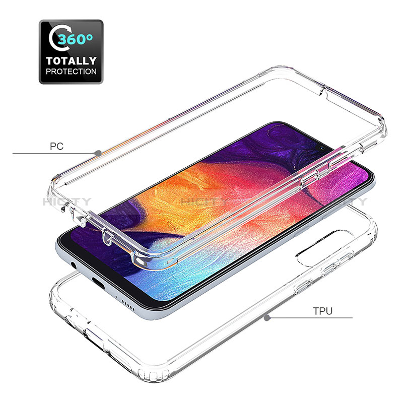 Funda Silicona Carcasa Ultrafina Transparente Goma Frontal y Trasera 360 Grados Gradiente para Samsung Galaxy A50