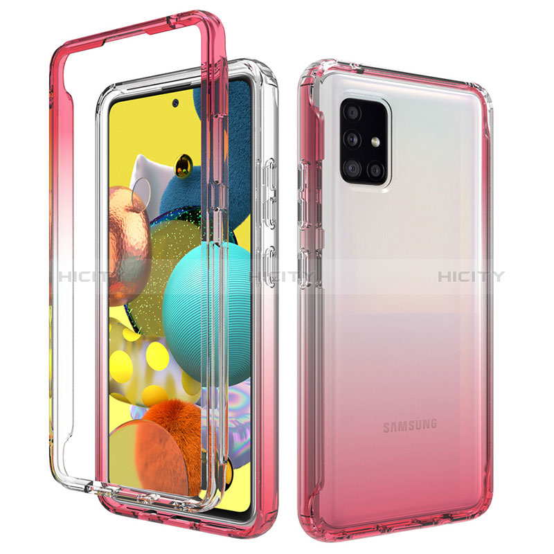 Funda Silicona Carcasa Ultrafina Transparente Goma Frontal y Trasera 360 Grados Gradiente para Samsung Galaxy A51 4G