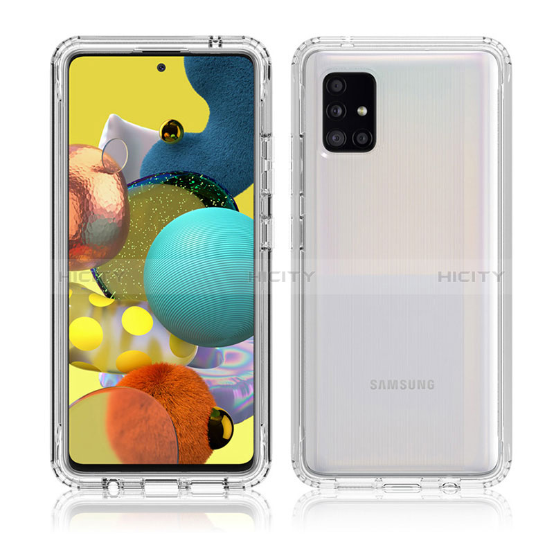 Funda Silicona Carcasa Ultrafina Transparente Goma Frontal y Trasera 360 Grados Gradiente para Samsung Galaxy A51 4G