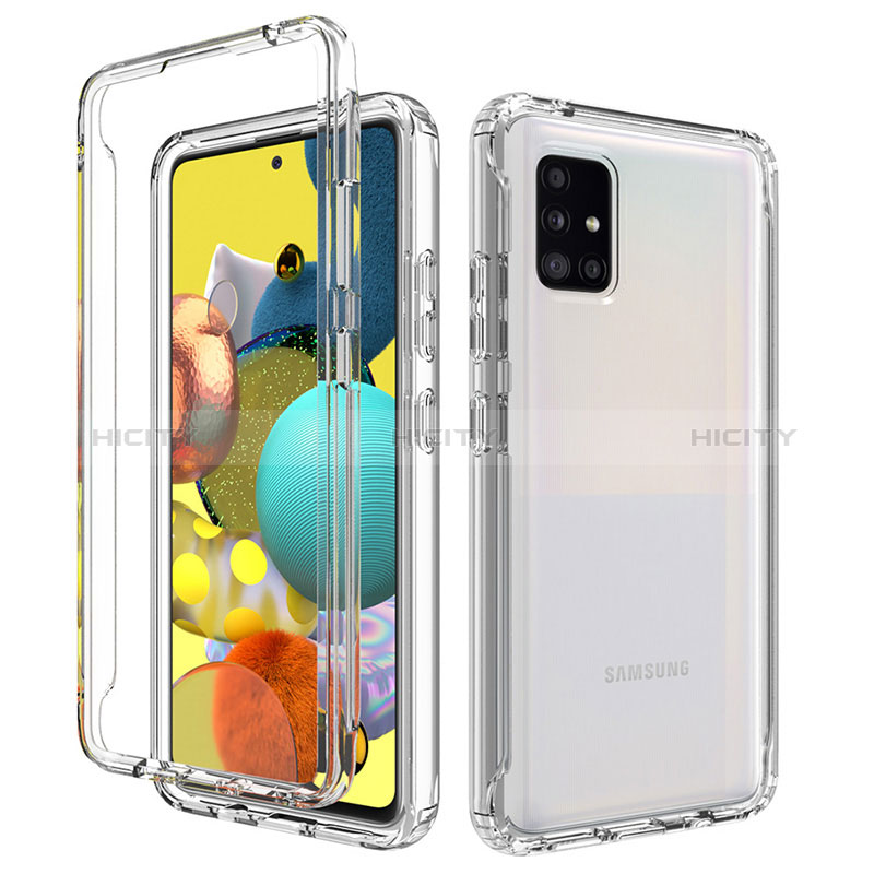 Funda Silicona Carcasa Ultrafina Transparente Goma Frontal y Trasera 360 Grados Gradiente para Samsung Galaxy A51 5G