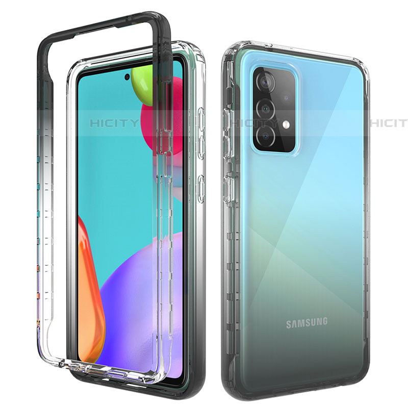 Funda Silicona Carcasa Ultrafina Transparente Goma Frontal y Trasera 360 Grados Gradiente para Samsung Galaxy A52 5G