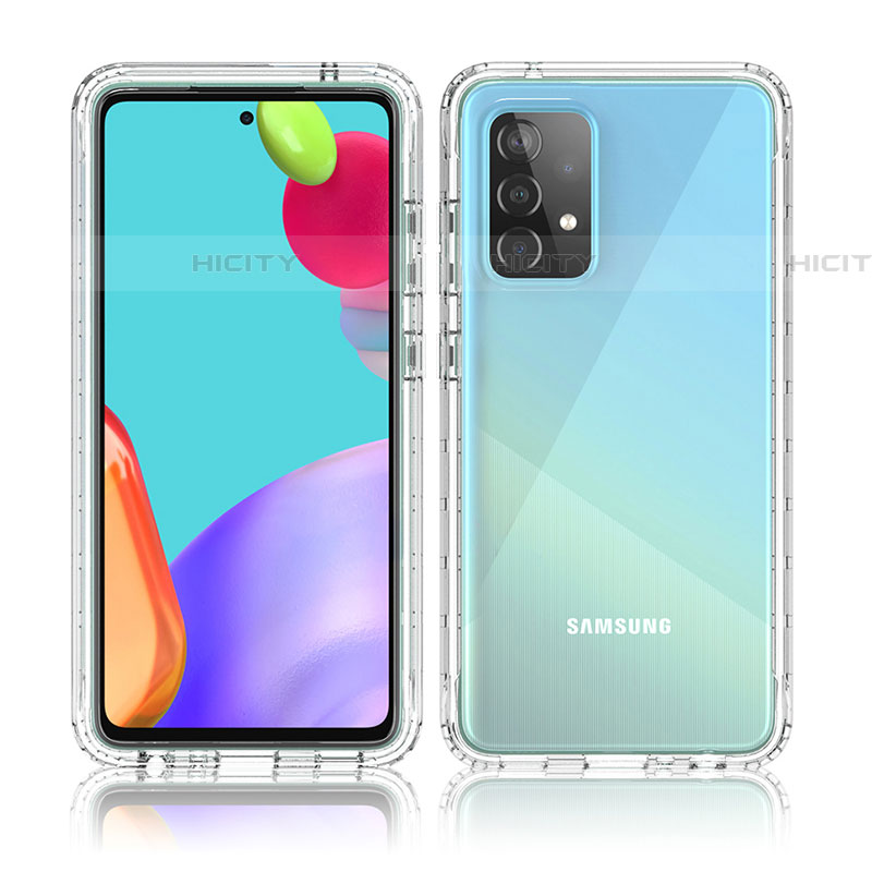 Funda Silicona Carcasa Ultrafina Transparente Goma Frontal y Trasera 360 Grados Gradiente para Samsung Galaxy A52 5G