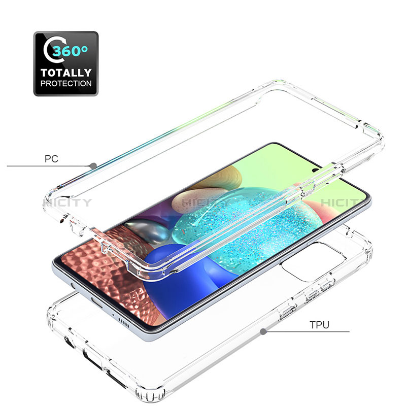 Funda Silicona Carcasa Ultrafina Transparente Goma Frontal y Trasera 360 Grados Gradiente para Samsung Galaxy A71 4G A715