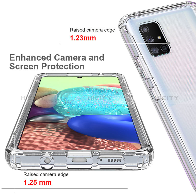 Funda Silicona Carcasa Ultrafina Transparente Goma Frontal y Trasera 360 Grados Gradiente para Samsung Galaxy A71 4G A715