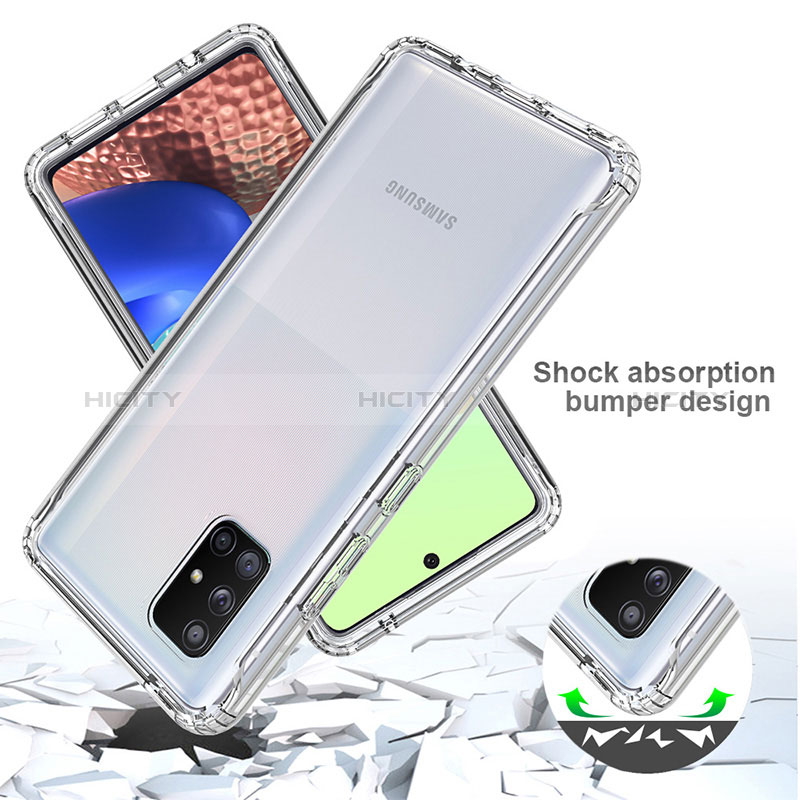 Funda Silicona Carcasa Ultrafina Transparente Goma Frontal y Trasera 360 Grados Gradiente para Samsung Galaxy A71 4G A715