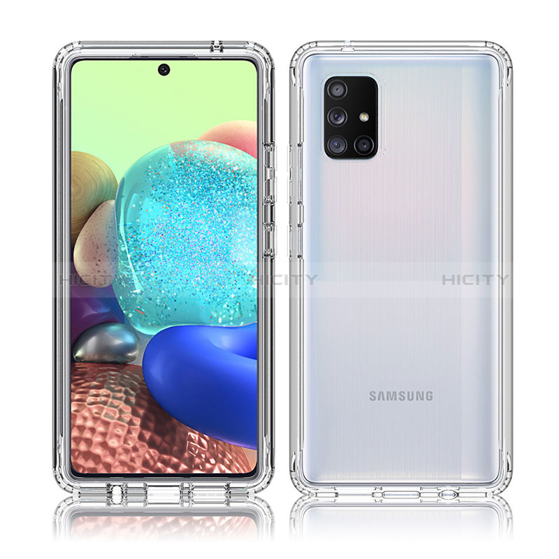 Funda Silicona Carcasa Ultrafina Transparente Goma Frontal y Trasera 360 Grados Gradiente para Samsung Galaxy A71 5G