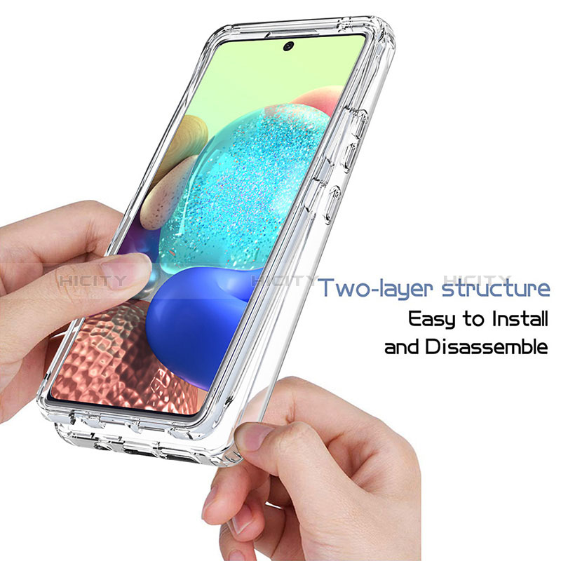 Funda Silicona Carcasa Ultrafina Transparente Goma Frontal y Trasera 360 Grados Gradiente para Samsung Galaxy A71 5G