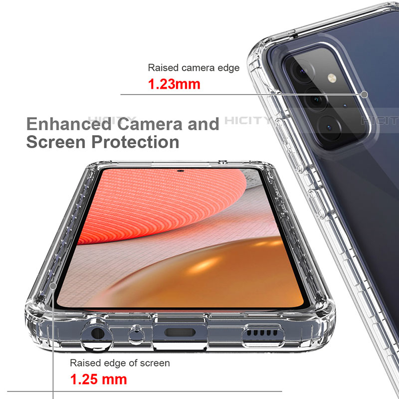 Funda Silicona Carcasa Ultrafina Transparente Goma Frontal y Trasera 360 Grados Gradiente para Samsung Galaxy A72 5G