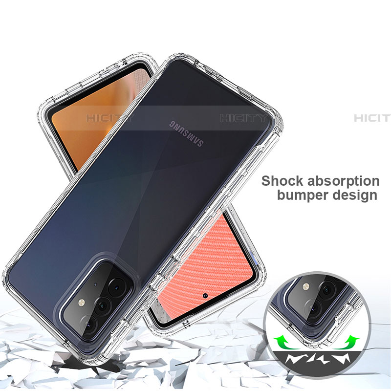 Funda Silicona Carcasa Ultrafina Transparente Goma Frontal y Trasera 360 Grados Gradiente para Samsung Galaxy A72 5G