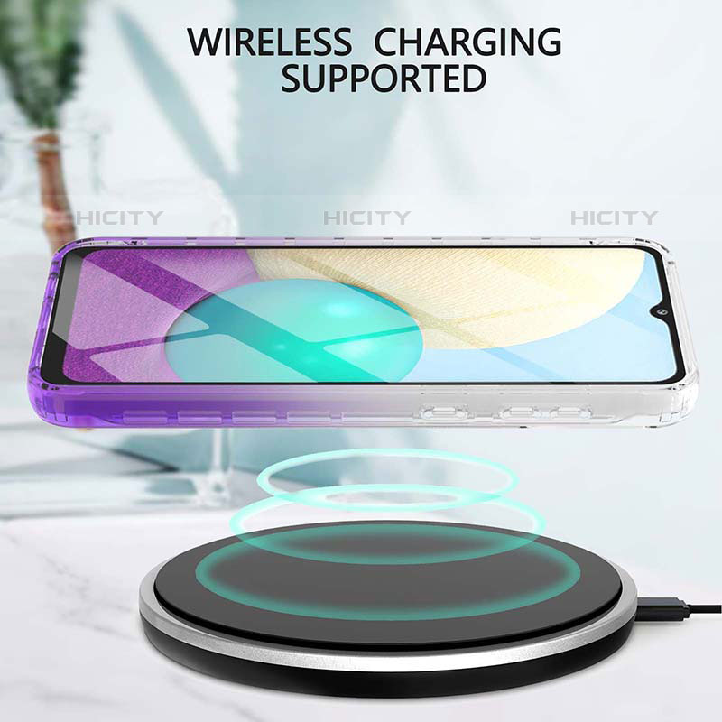 Funda Silicona Carcasa Ultrafina Transparente Goma Frontal y Trasera 360 Grados Gradiente para Samsung Galaxy M02