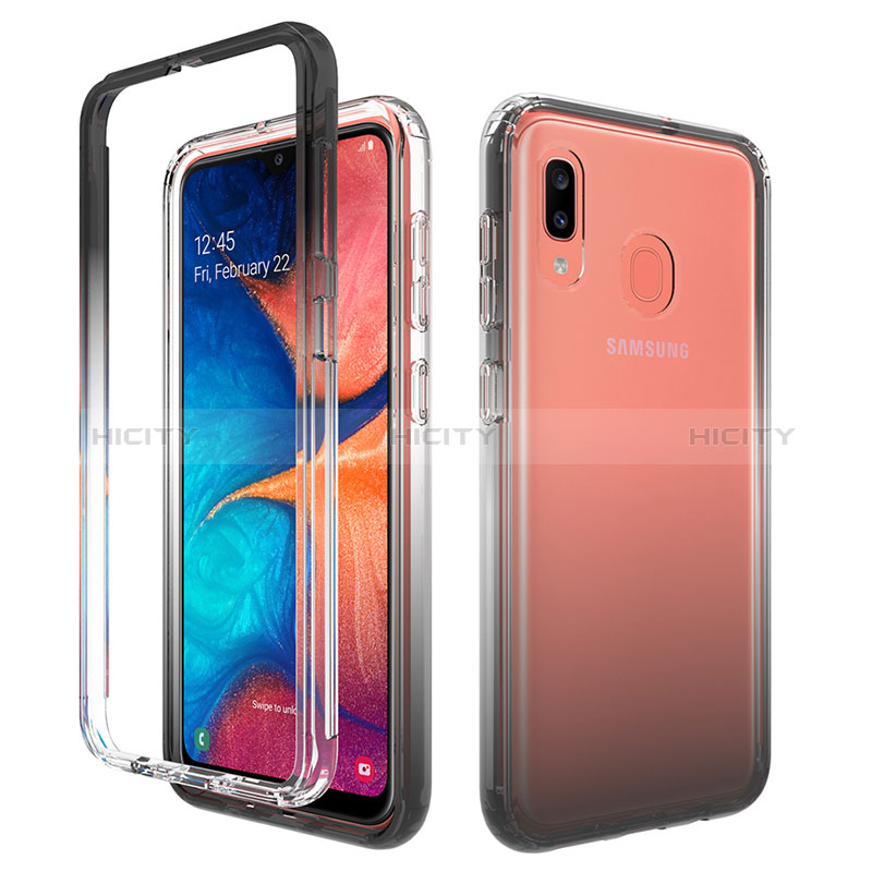 Funda Silicona Carcasa Ultrafina Transparente Goma Frontal y Trasera 360 Grados Gradiente para Samsung Galaxy M10S