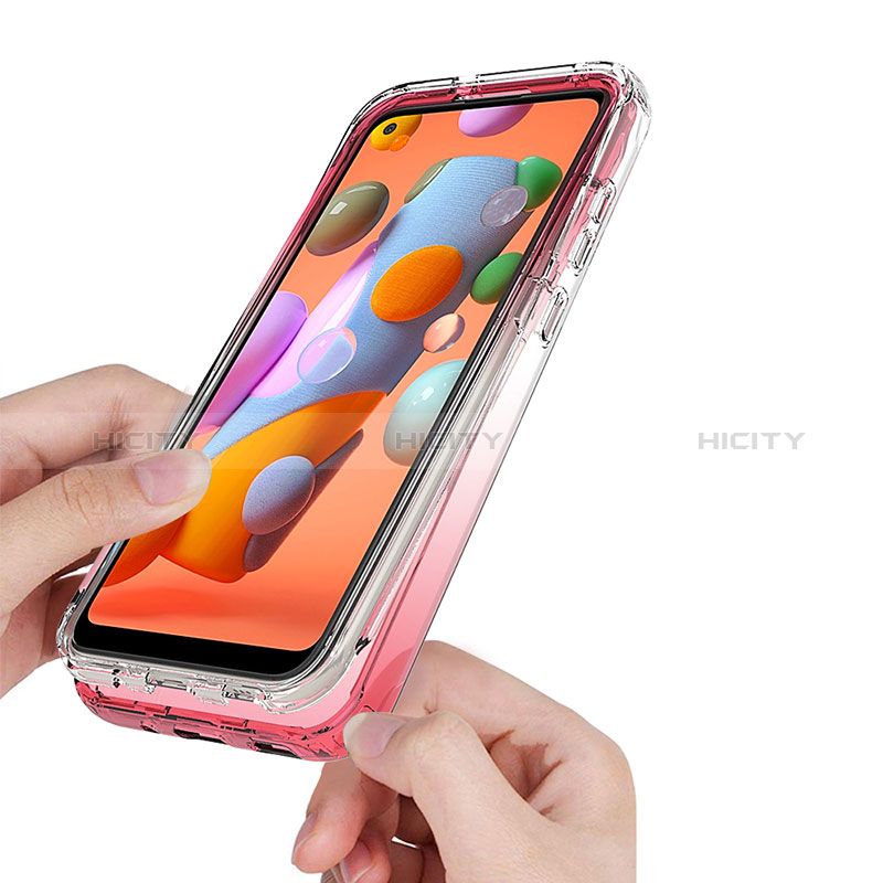 Funda Silicona Carcasa Ultrafina Transparente Goma Frontal y Trasera 360 Grados Gradiente para Samsung Galaxy M11