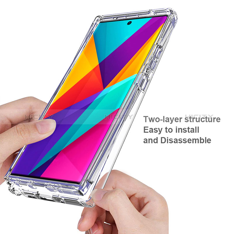 Funda Silicona Carcasa Ultrafina Transparente Goma Frontal y Trasera 360 Grados Gradiente para Samsung Galaxy Note 20 Ultra 5G