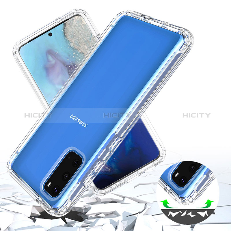 Funda Silicona Carcasa Ultrafina Transparente Goma Frontal y Trasera 360 Grados Gradiente para Samsung Galaxy S20 5G