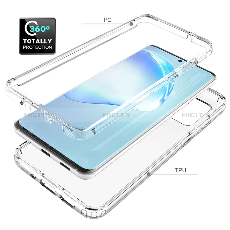 Funda Silicona Carcasa Ultrafina Transparente Goma Frontal y Trasera 360 Grados Gradiente para Samsung Galaxy S20 Plus