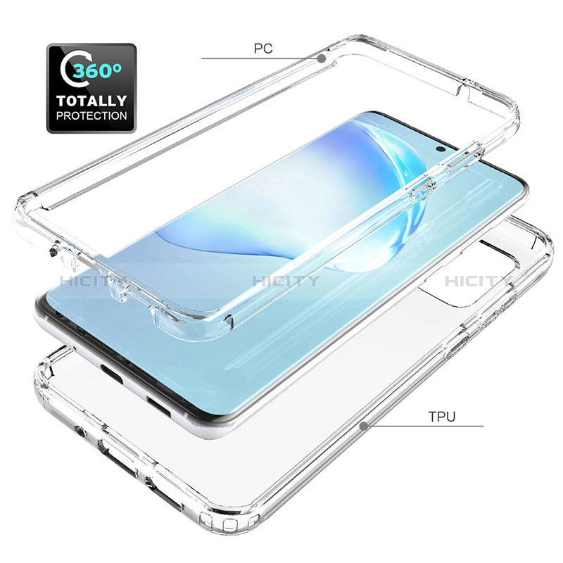 Funda Silicona Carcasa Ultrafina Transparente Goma Frontal y Trasera 360 Grados Gradiente para Samsung Galaxy S20 Plus 5G