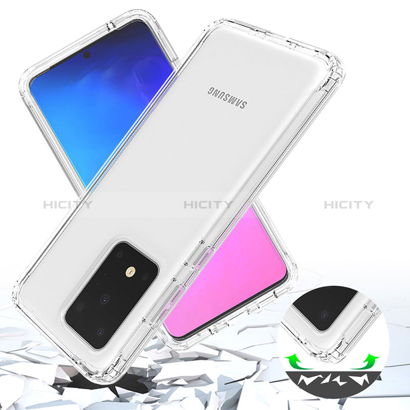Funda Silicona Carcasa Ultrafina Transparente Goma Frontal y Trasera 360 Grados Gradiente para Samsung Galaxy S20 Ultra 5G