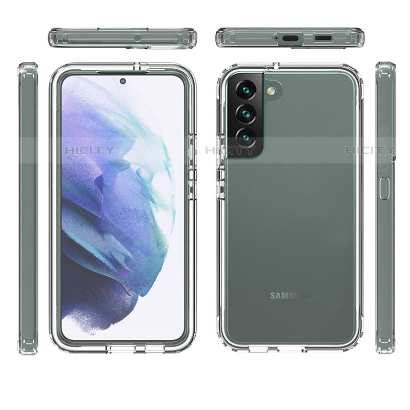 Funda Silicona Carcasa Ultrafina Transparente Goma Frontal y Trasera 360 Grados Gradiente para Samsung Galaxy S21 FE 5G