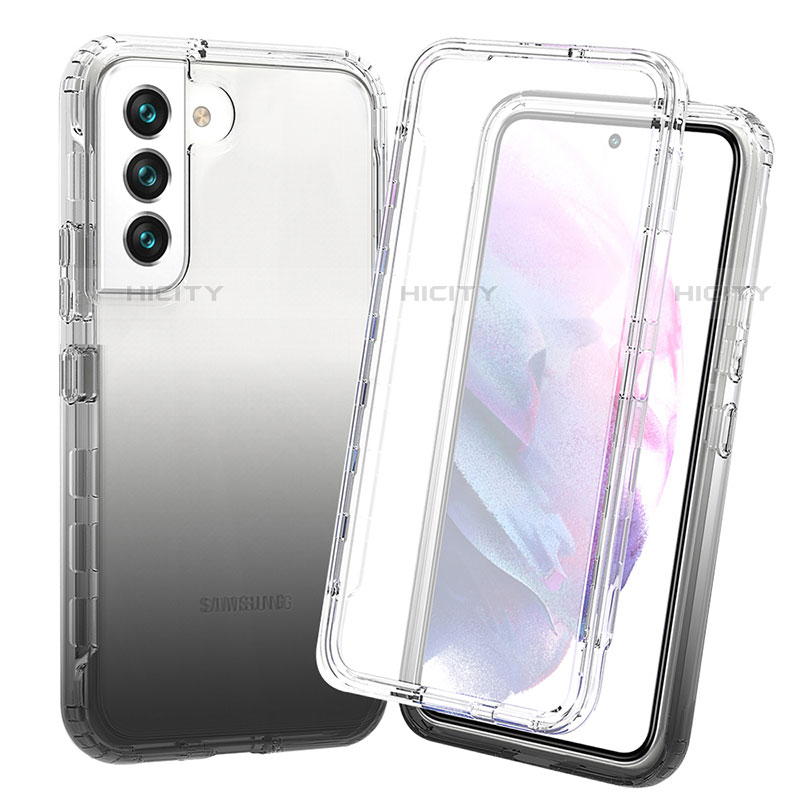 Funda Silicona Carcasa Ultrafina Transparente Goma Frontal y Trasera 360 Grados Gradiente para Samsung Galaxy S21 Plus 5G