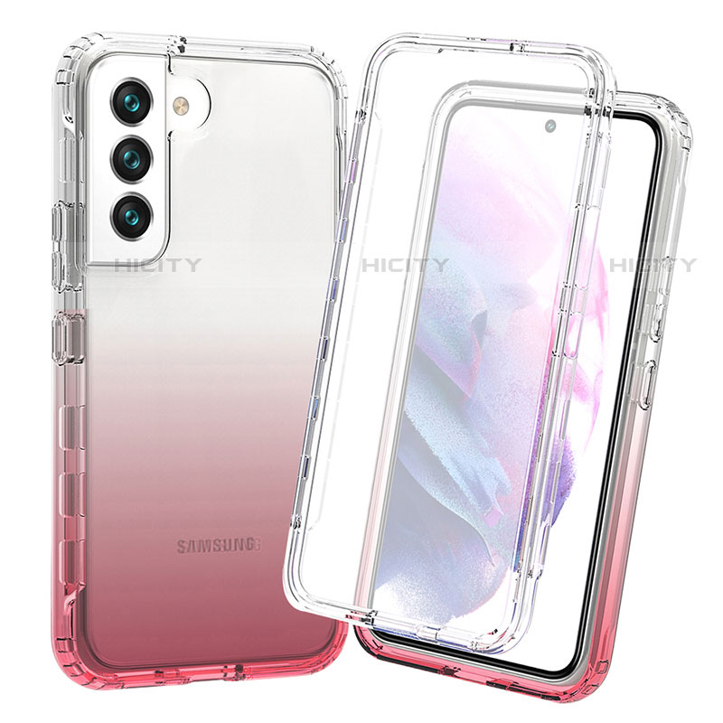 Funda Silicona Carcasa Ultrafina Transparente Goma Frontal y Trasera 360 Grados Gradiente para Samsung Galaxy S22 Plus 5G