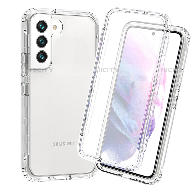 Funda Silicona Carcasa Ultrafina Transparente Goma Frontal y Trasera 360 Grados Gradiente para Samsung Galaxy S22 Plus 5G