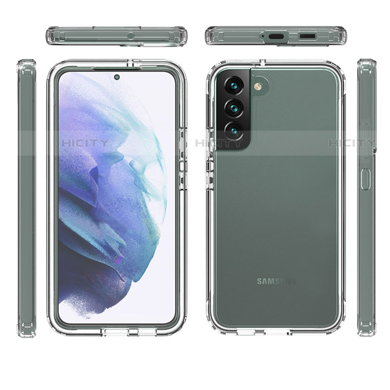 Funda Silicona Carcasa Ultrafina Transparente Goma Frontal y Trasera 360 Grados Gradiente para Samsung Galaxy S22 Plus 5G