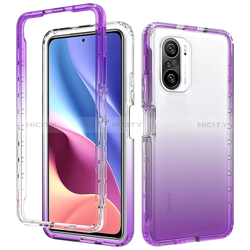 Funda Silicona Carcasa Ultrafina Transparente Goma Frontal y Trasera 360 Grados Gradiente para Xiaomi Mi 11X Pro 5G