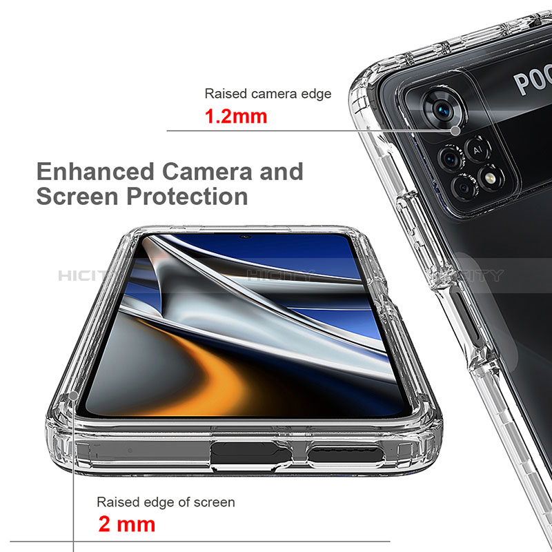 Funda Silicona Carcasa Ultrafina Transparente Goma Frontal y Trasera 360 Grados Gradiente para Xiaomi Poco X4 Pro 5G