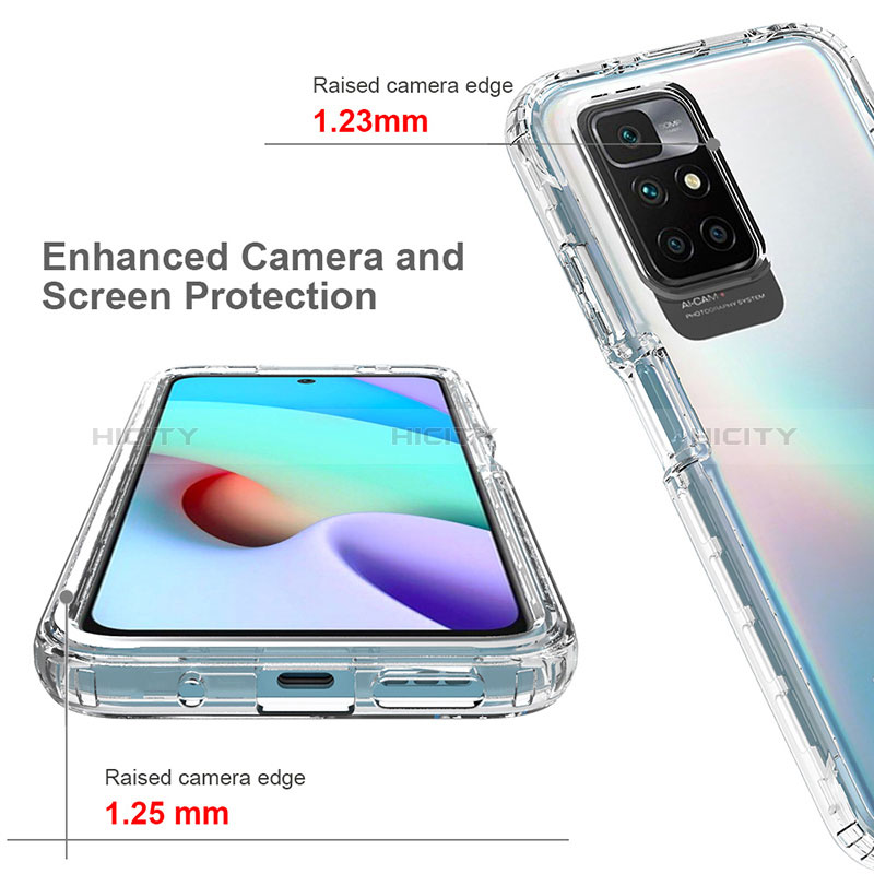Funda Silicona Carcasa Ultrafina Transparente Goma Frontal y Trasera 360 Grados Gradiente para Xiaomi Redmi 10 4G