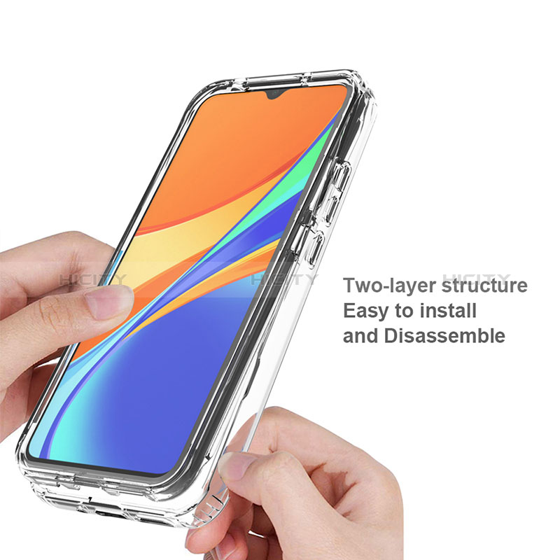 Funda Silicona Carcasa Ultrafina Transparente Goma Frontal y Trasera 360 Grados Gradiente para Xiaomi Redmi 9 India