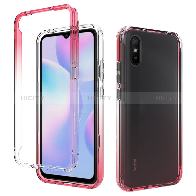 Funda Silicona Carcasa Ultrafina Transparente Goma Frontal y Trasera 360 Grados Gradiente para Xiaomi Redmi 9AT