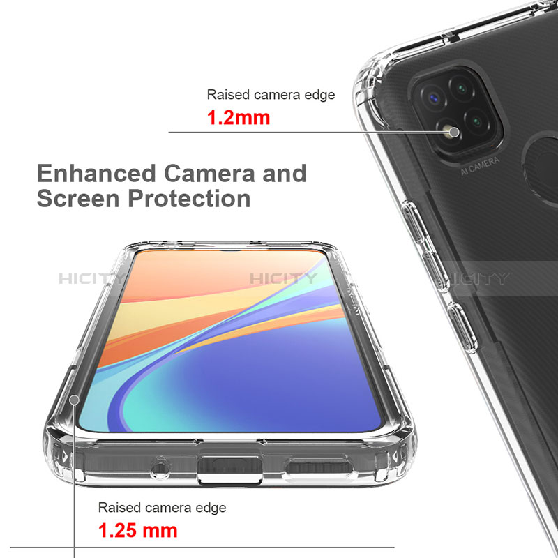 Funda Silicona Carcasa Ultrafina Transparente Goma Frontal y Trasera 360 Grados Gradiente para Xiaomi Redmi 9C NFC