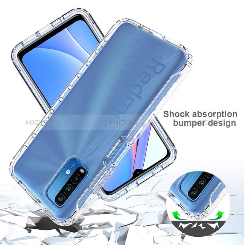 Funda Silicona Carcasa Ultrafina Transparente Goma Frontal y Trasera 360 Grados Gradiente para Xiaomi Redmi 9T 4G