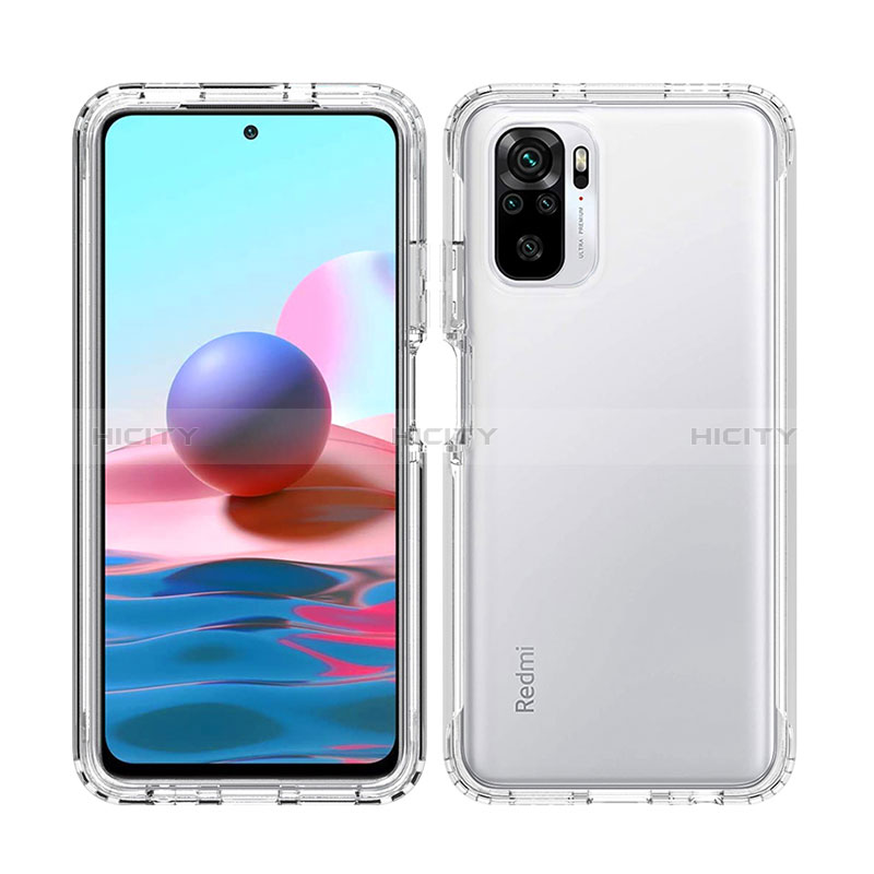 Funda Silicona Carcasa Ultrafina Transparente Goma Frontal y Trasera 360 Grados Gradiente para Xiaomi Redmi Note 10 4G