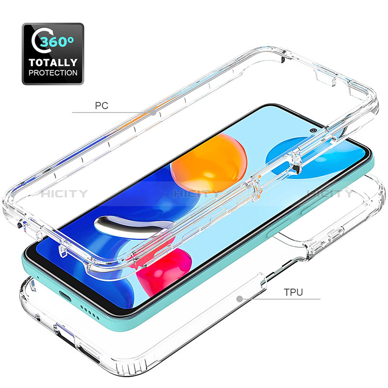 Funda Silicona Carcasa Ultrafina Transparente Goma Frontal y Trasera 360 Grados Gradiente para Xiaomi Redmi Note 11 Pro 5G