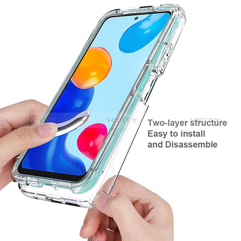 Funda Silicona Carcasa Ultrafina Transparente Goma Frontal y Trasera 360 Grados Gradiente para Xiaomi Redmi Note 11 Pro 5G